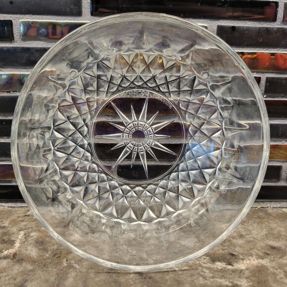 ARCOROC FRANCE STARBURST SET OF 4 GLASS 4" BERRY FRUIT DESSERT SERVING BOWLS MCM - Picture 8 of 12